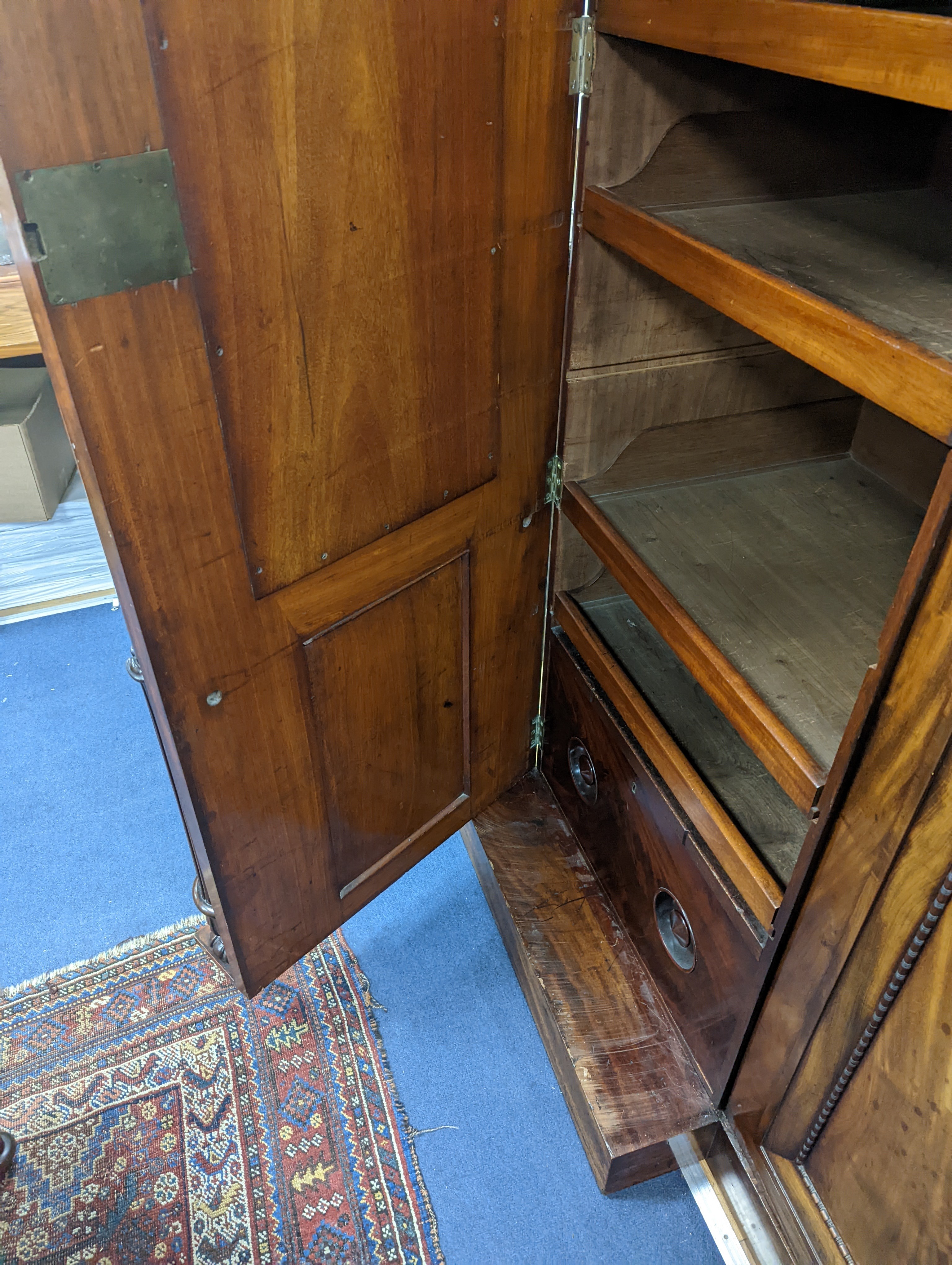 A 17th century Lancashire carved oak side chair, width 47cm, depth 36cm, height 104cm